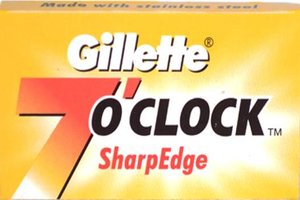 Gillette 7 o'Clock SharpEdge Double Edge Razor Blades