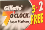 Gillette 7 O'Clock Super Platinum Double Edge Razor Blades